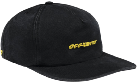 Casquette noire blanc cassé