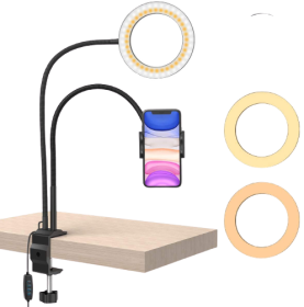 Luces de anillo LED con soporte