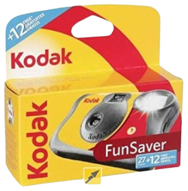 Cámara divertida Kodak de un solo uso