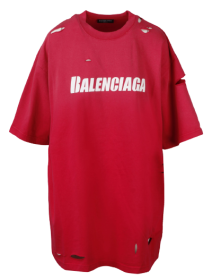 T-shirt à logo détruit