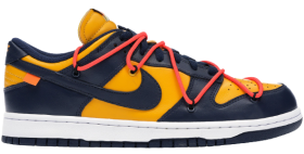 Off White X Nike Dunk Low University Gold