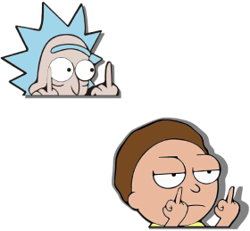 Car Window Stickers Rick And Morty