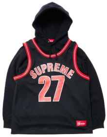 Felpa con cappuccio in jersey di basket Supreme