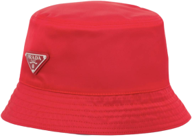 Prada Nylon Bucket Hat Red