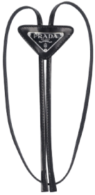 Logo Bolo Tie In Saffiano