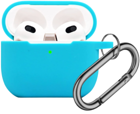 Funda De Silicona Compatible Con Airpods Azul