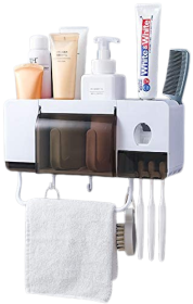 Automatic Toothpaste Dispenser Squeezer Wall Mount