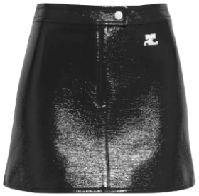 Vinylová minisukně Courreges Re-Edition