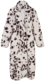 Stella McCartney kabát z umělé kožešiny s potiskem