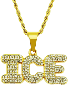 Colgante Iced Out Letras ICE