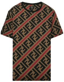 Tricou imprimat cu monograma FF Fendi