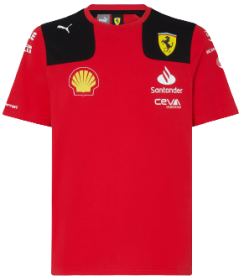 T Shirt Leclerc Replica Team Scuderia Ferrari