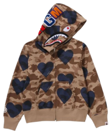 J'aime Bape Shark Sweat à capuche zippé