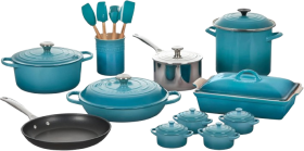 Le Creuset Caribbean 20 Piece Mixed Material Cookware Set