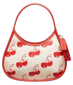 Ergo Bag In Coachtopia Leather With Cherry Print