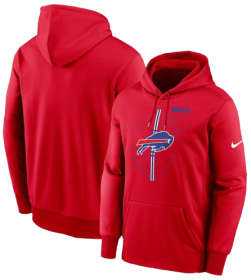 Hanorac Bărbați Buffalo Bills Nike Performance Fleece Roșu
