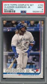 Vladimir Guerrero Jr 2019 Topps Complete Set Batting Rookie Card #700