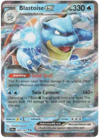 Pokemon - Blastoise ex 030/142 - Stellar Crown Double Rare Card