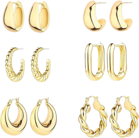 14K Gold Hoop Earrings