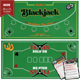 Gamie Double Sided Felt Casino Mat