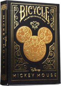 Bicycle x Mickey Mouse Black and Gold Playing Cards