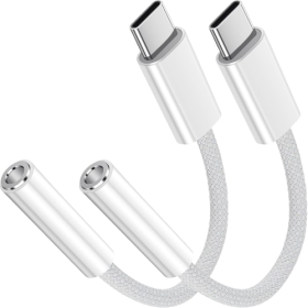 USB C to 3.5mm Jack Audio Adapter 2 Pack