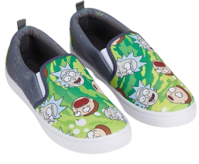 Rick & Morty Canvas Slip On Sneakers