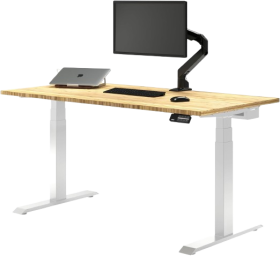 Bamboo Electric Standing Workstation