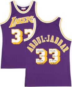 Kareem Abdul-Jabbar LA Lakers Signed Jersey