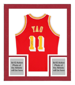 Framed Yao Ming Houston Rockets Signed Jersey