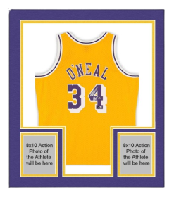 Framed Shaquille O'Neal LA Lakers Signed Jersey