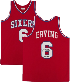 Julius Erving Philadelphia 76ers Signed Jersey