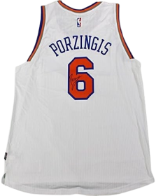 Kristaps Porzingis New York Knicks Signed Jersey