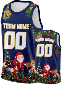 Custom Christmas Santa Claus Jersey