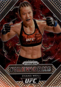 Zhang Weili 2021 Panini Prizm UFC Fireworks #15 Card