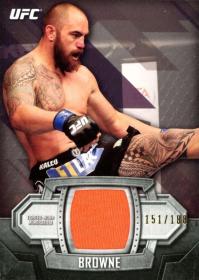 Travis Browne Card 2014 Topps UFC Knockout Relics