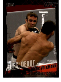 MMA UFC 2010 Topps UFC #138 Jacob Volkmann NM