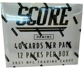 NFL 2021 Score Football Trading Card Cello Box