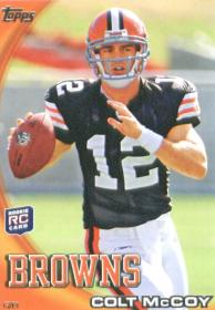 2010 Topps # 194 Colt McCoy RC Cleveland Browns