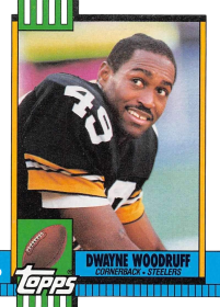1990 Topps Football #189 Dwayne Woodruff Pittsburgh Steelers