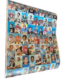 1970 Johnny Unitas (JSA) TOPPS Super Uncut Sheet