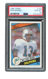 Graded 1984 Topps #123 Dan Marino RC PSA 10