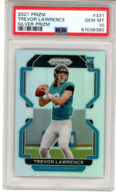 2021 Panini Prizm Silver #331 Trevor Lawrence Jacksonville Jaguars RC