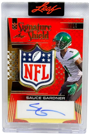 2023 Ahmad Sauce Gardner Signed Leaf Card