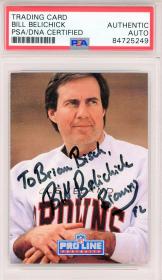 1991 Pro Line Bill Belichick Signed Card #115
