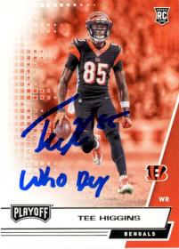 Tee Higgins Panini Playoff 210 Who Dey Beckett 48933