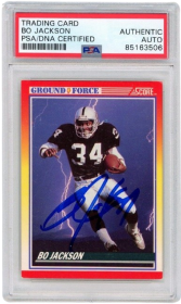 1990 Score Ground Force Bo Jackson Signed #330