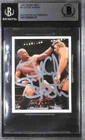 1997 Panini WWF Stone Cold Steve Austin Signed RC #51