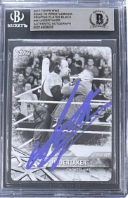 2017 Topps WWE Undertaker Signed Printing Plate