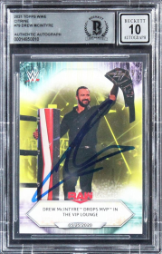 2021 Topps WWE Drew McIntyre Signed Citrine #79